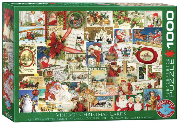 Vintage Christmas Cards 1000pc