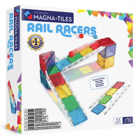 Magna-Tiles Rail Racers 33pcs
