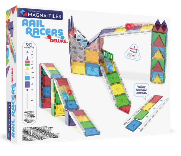 Magna-Tiles Rail Racers Deluxe 90pc