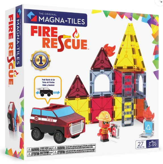 Magna-Tiles Fire Rescue!  27pc