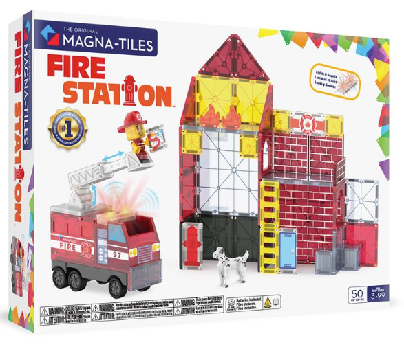 Magna-Tiles Fire Station 50pc