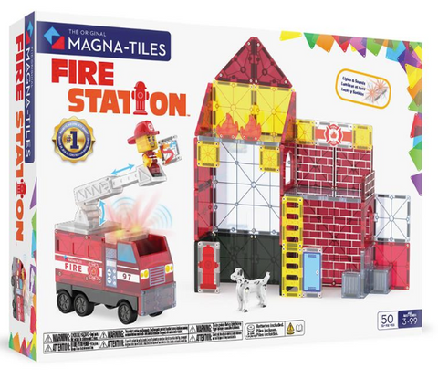 Magna-Tiles Fire Station 50pc