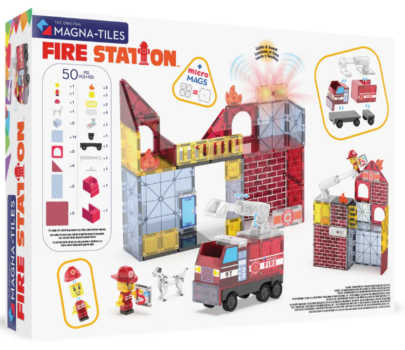 Magna-Tiles Fire Station 50pc