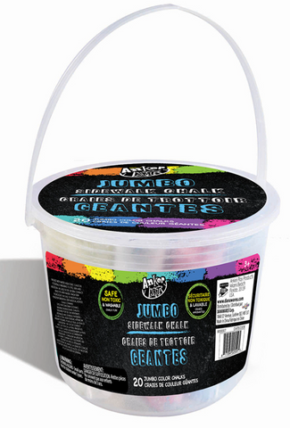 Jumbo Sidewalk Chalk 20Pc