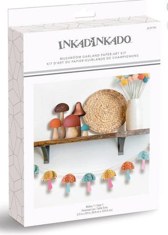 Mushroom Paper Garland Kit