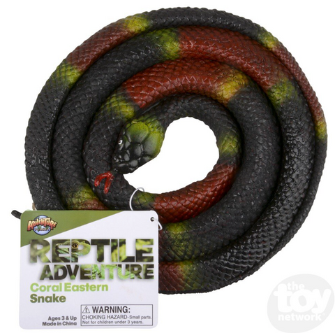 48"  Rubber Eastern Coral Snake