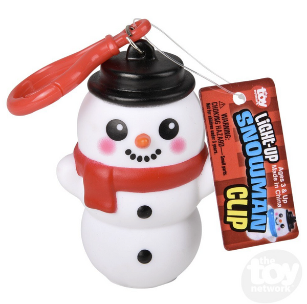 3" L/U Snowman Clip On Assorted