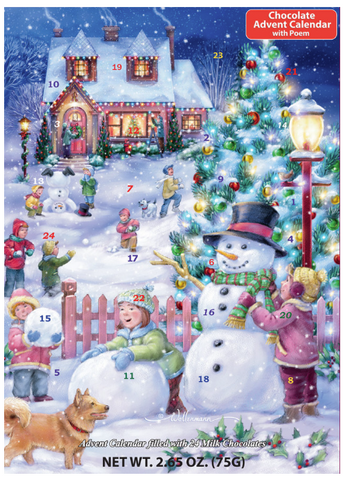 Snowman Chocolate advent
