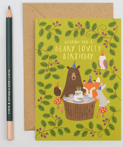 Woodland Party Birthday Card