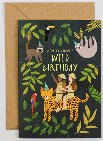 Jungle Explorers Birthday Card