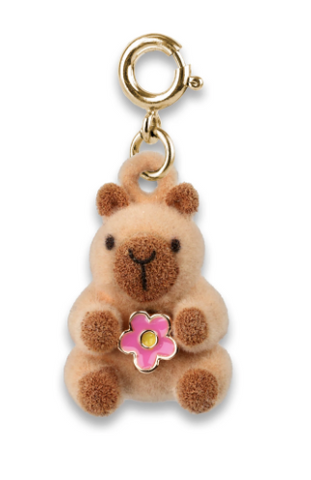 Gold Furry Capybara Charm