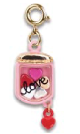 Gold Jar of Hearts Shaker Charm