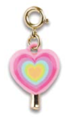 Gold Heart Lollipop Charm