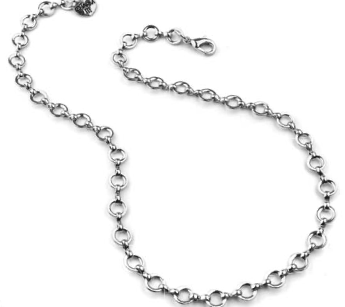 Silver Chain Choker Necklace