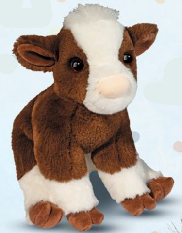 9" Bessie Brown Cow Soft