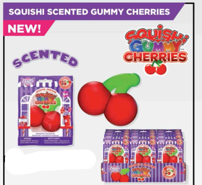 Squishi Gummy Cherries Candy Scented