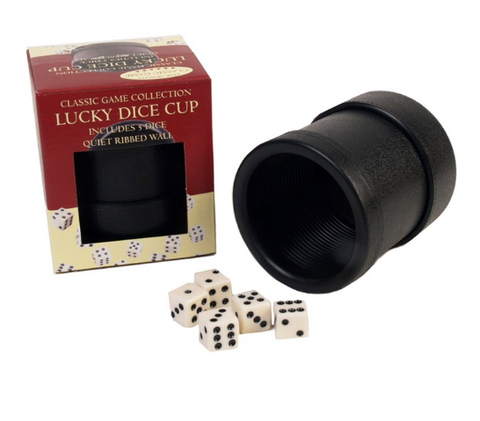 Lucky Dice Cup w/5 dice