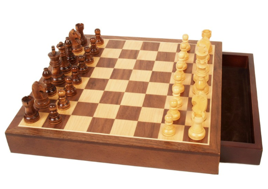 Walnut Wood Magnetic Chess Set