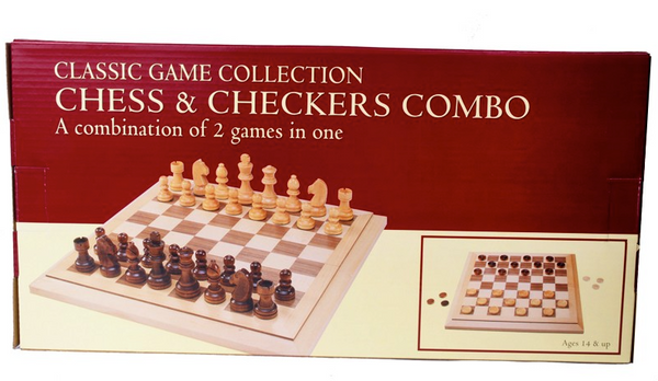 15 in. Folding Chess/Checkers Combo