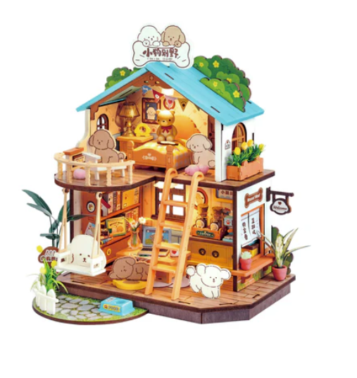 DIY Miniature-Puppy's Cozy Villa