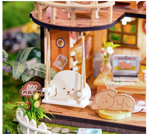 DIY Miniature-Puppy's Cozy Villa