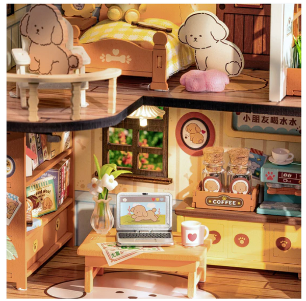 DIY Miniature-Puppy's Cozy Villa