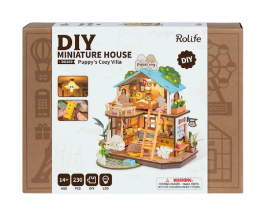 DIY Miniature-Puppy's Cozy Villa