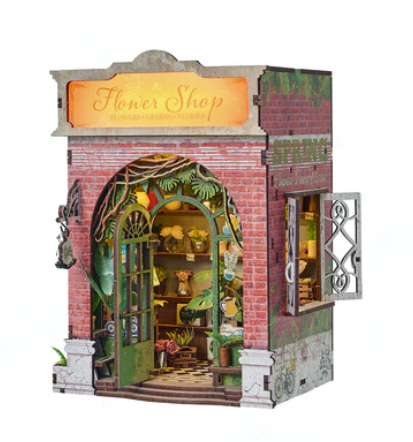 Book Nook Miniature- Flower Shop