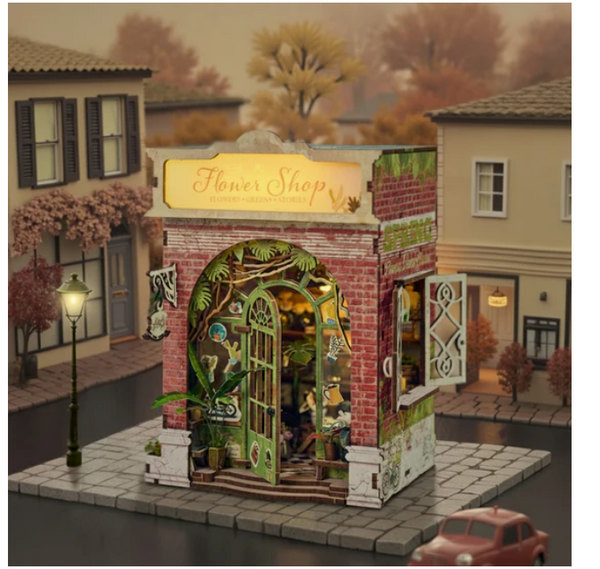 Book Nook Miniature- Flower Shop