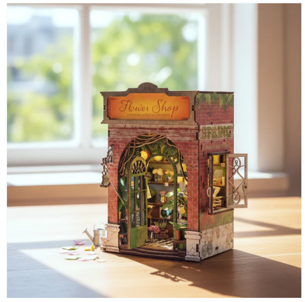 Book Nook Miniature- Flower Shop