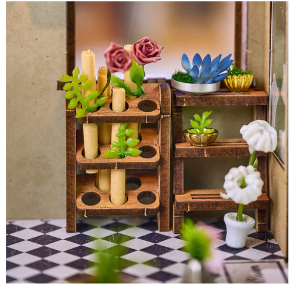 Book Nook Miniature- Flower Shop