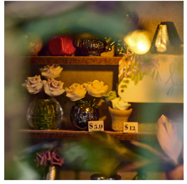 Book Nook Miniature- Flower Shop