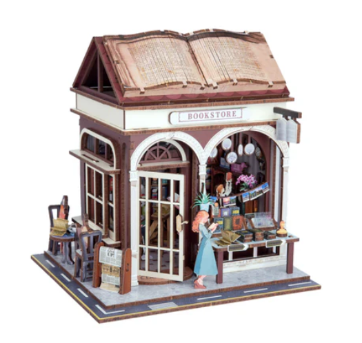 DIY Miniature-Little Village Bookstore