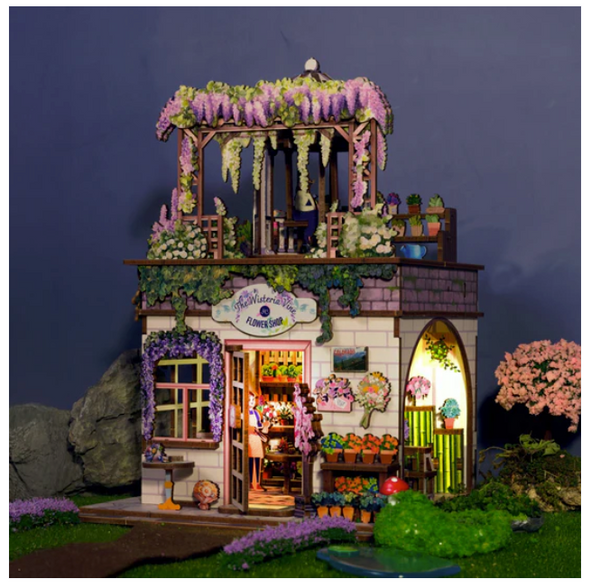 DIY Miniature-Wisteria Vine Flower Shop