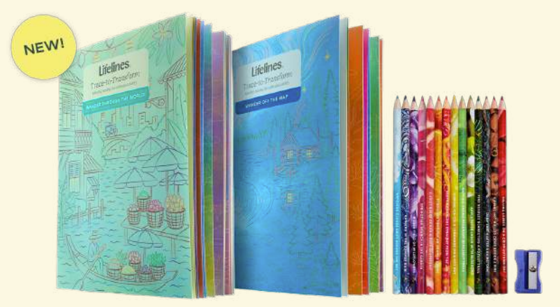 Tracing Art Pads w/Colored Pencils