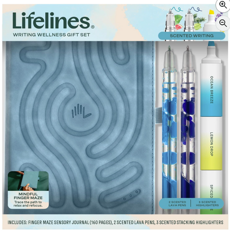 Writing Wellness Gift Set Blue