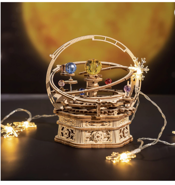 3D Wooden Puz.-Starry Night Music Box