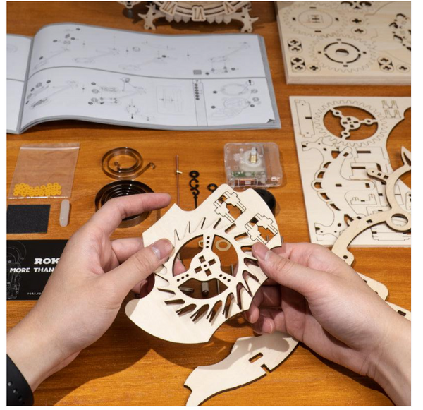 3D Wooden Puz.-Owl Clock