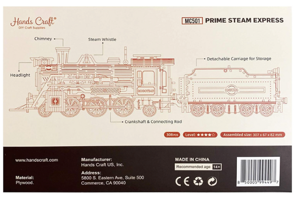3D Wooden Puz.-Steam Express Train