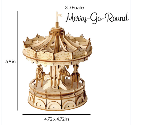 3D Wooden Puz.-Classic Carousel