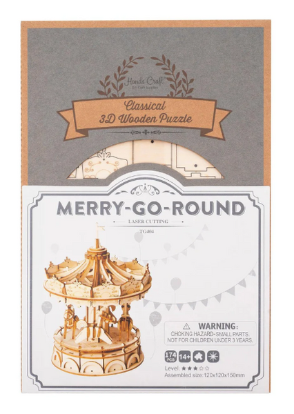 3D Wooden Puz.-Classic Carousel