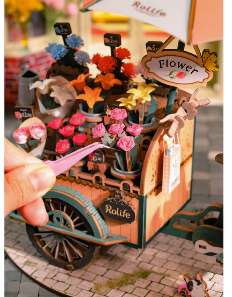3D Wooden Puz.-Blossom Cart