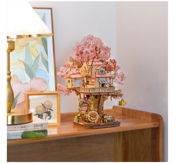 3D Wooden Puz.-Sakura Tree House