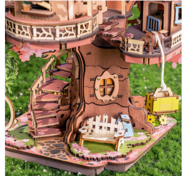 3D Wooden Puz.-Sakura Tree House