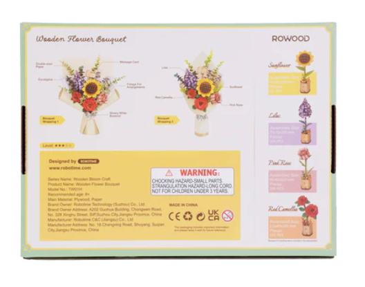 3D Wooden Puz.-Flower Bouquet