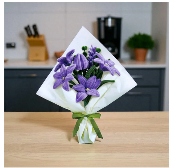 Purple Lily Flower Bouquet