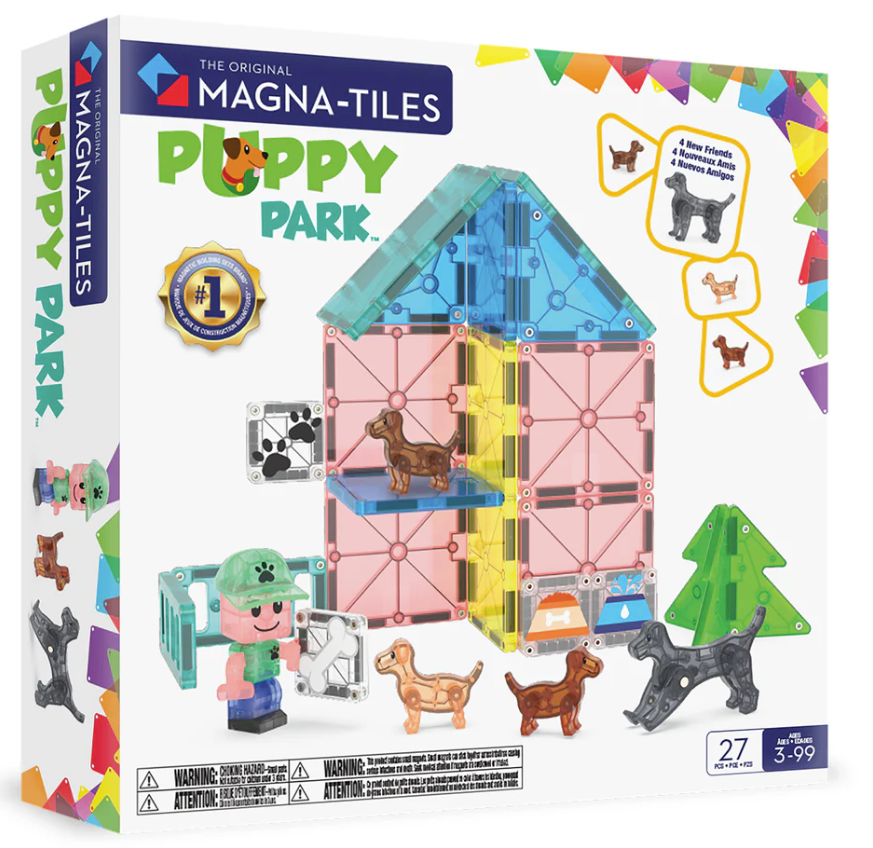 Magna-Tiles Puppy Park 27 Pc Set