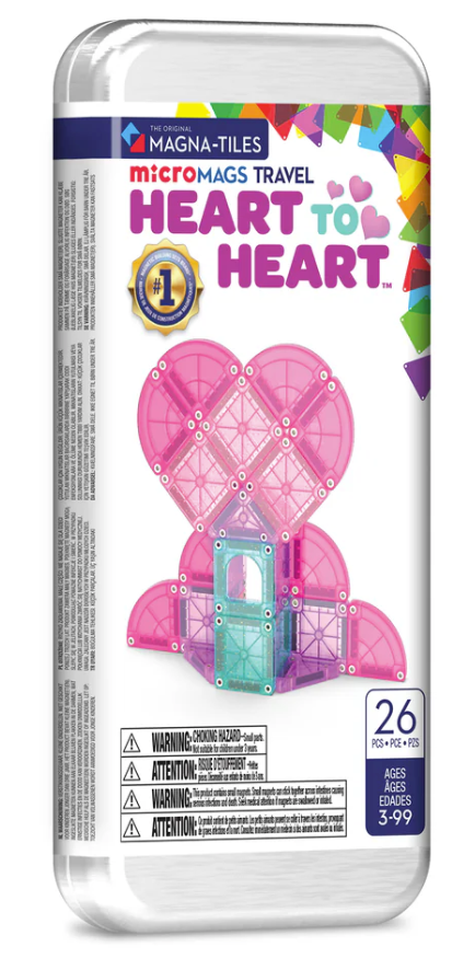 microMAGS Heart to Heart 26 Pc Travel Set