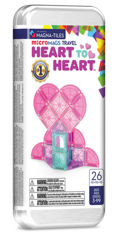 microMAGS Heart to Heart 26 Pc Travel Set