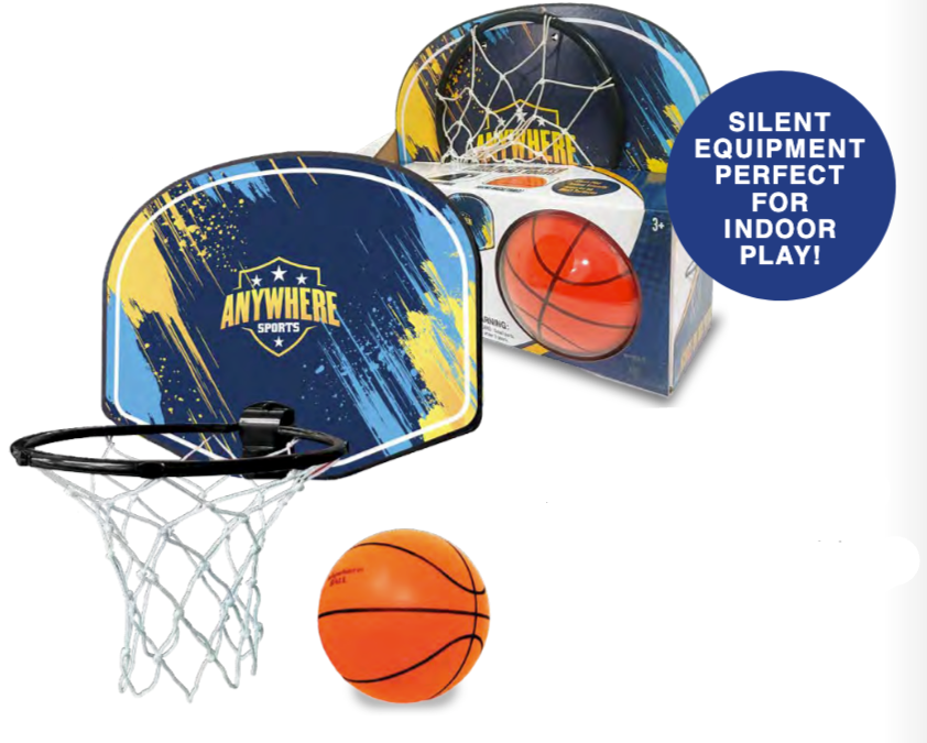 Silent 7" Basketball & Hoop